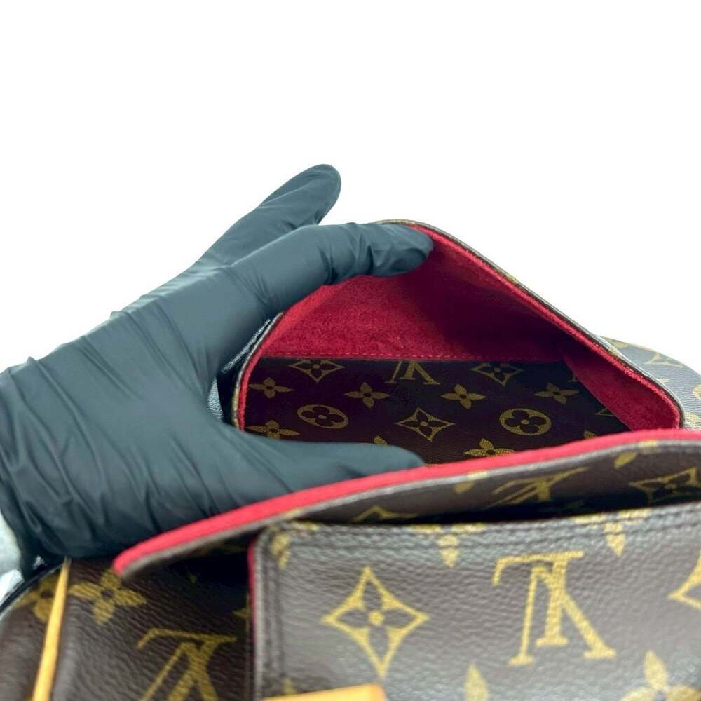 LOUIS VUITTON Authentic Vintage Brown Monogram Leather Boston Bag - Picture 10 of 10